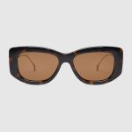 Rectangular frame sunglasses